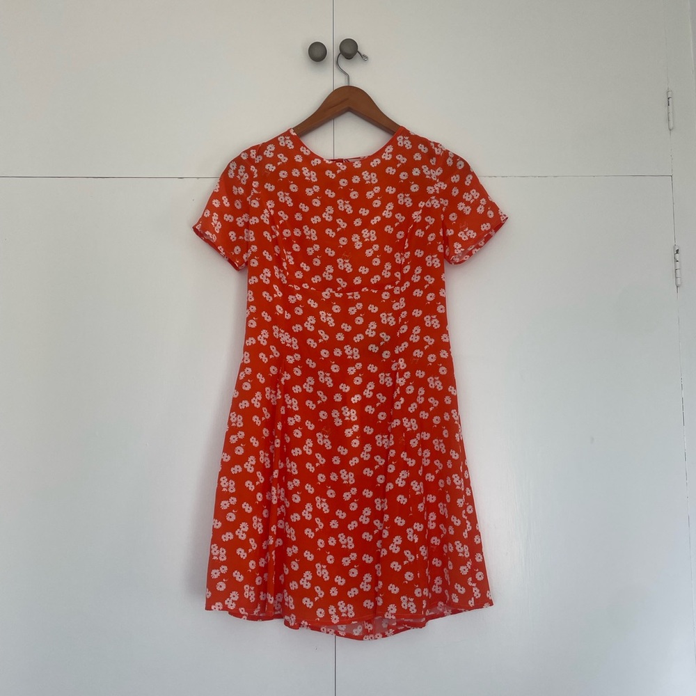 Juicy Couture Black Label Orange and White Mini dress | Size S